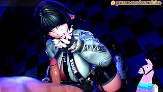 Animated hentai featuring Clubesecreto in Zenless Zone Zero with intense buttfuck and creampie action