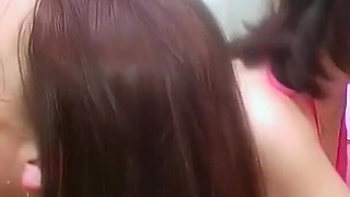Two Cute and Innocent Babes Gets Cummed Over by a Group of Older Guys