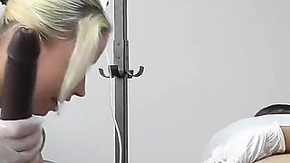 Horny Blonde MILF's Stuffing Everything in Their Slave