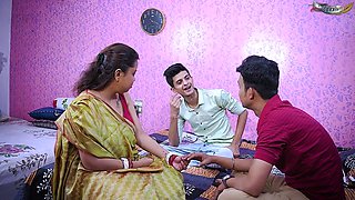 Desi Step Mother Hardcore Threesome Fuck Withher Two Step Son When She Was Alone at Home Full Movie Hindi Audio
