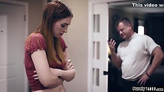 Pregnant Redhead Teen Give Bj And Fucks Her Bfs Dad For
