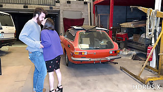 Katerina Lyner & Eros Lyner Fuck in a Garage