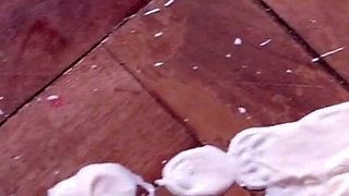 Whipped cream farts & enema