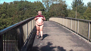 A Walk and Strip on the Road Bridge