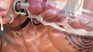 Hot Sex Mia and Alex in Desert. Gangbang in Desert, Handjob, Blowjob and Sperm in Mouth, Anal Hard Sex in Desert