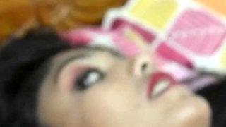 Hot Indian girlfriend lactating and candle in her pussy