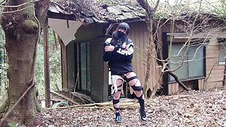 Masturbation Perverted Transgender Tearing Clothes In An Abandoned House In The Forest