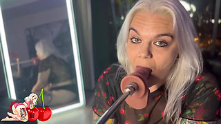 First Time Throat Fucking on the Fuck Machine