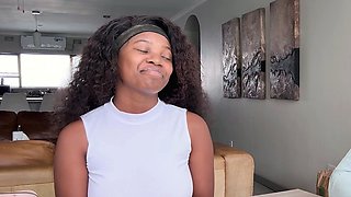Big booty African ebony amateur casting