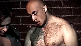 Lisa Rose Surrenders to Double the Pleasure in a Steamy Back Alley Threesome