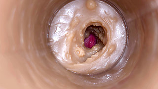 Precum squirting in my pussy Camera In Vagina 4k