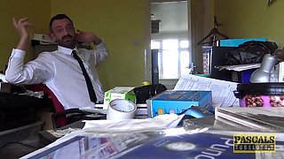 Hardfucked subslut disciplined by Pascals fat cock