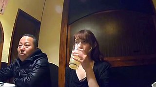 Young asian masseuse wanking an old guy
