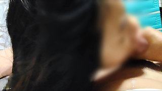 Stepsister Caught Me Jerking, She Gives Me a Blowjob Till Cum