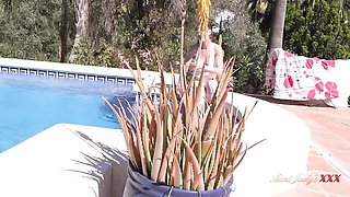Winsome lady-love at horny milf neighbor trailer