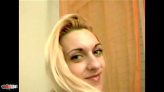 Jessica: Nice Teen Blonde Jessica Doing a Hot Striptease