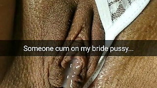 I found my hot bride with cum on her cheating  pussy!