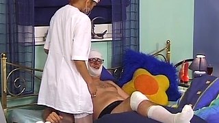 Hot German Nurse Sips Cum After Hot Fuck with Patient