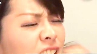 Japanese mom huge boobs sucked by son