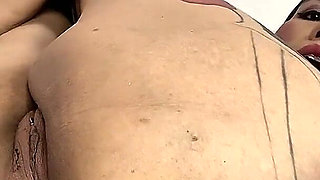 Sexy MILF Fucking Her Ass in Pantyhose Cums Talking Dirty