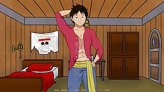 Animated cartoon fantasy with a one-piece swimsuit and some steamy moments featuring Loveskysan69real