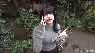 Miu Akino Is a Cute College Babe Who Needs Money