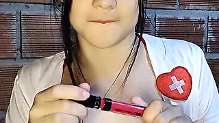 Beautiful girl playing with her pussy masturbate