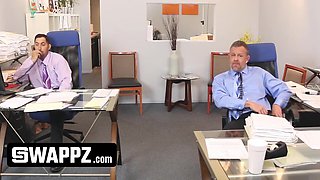 Office Swap: Horny Stepdads Trade Teeny Stepdaughters