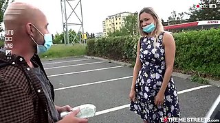 Russian Public Sex Challenge - Extreme Anal & Blowjob for Cash!