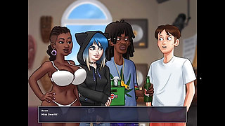 Debbie and miss Dewitt Sex - Summertime Saga
