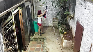 Fucking With Neighbor When Her Husband Is Working