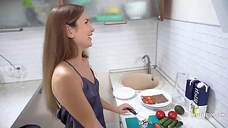 POV - Cute natural - scenes -  cum in mouth - cum on ass