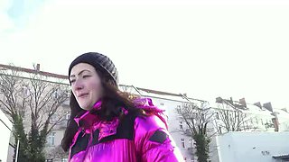 GERMAN SCOUT - Small Tits Girl Pick Up for Casting Fuck