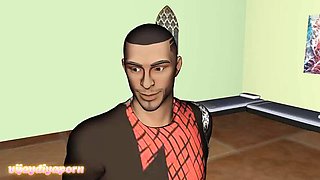 Desi Indian Aunty Cheating With Stranger - Big Natural Tits Creampie Hardcore Sex in Hindi