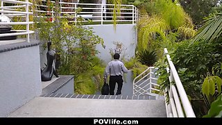 Audrey Royal gives head and fucked