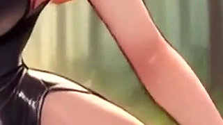 Sexy Big Tits Bouncing and Teasing! Latex Outfits Try on