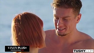 Stunning Redhead Has Intense Double Penetration - Dolly Dyson