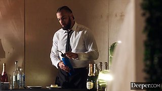 Deeper. Dominant Beauty Agatha Vega Uses Waiter As Her Sex Toy