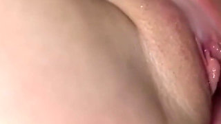 Sweet Pussy Gets Double Creampie - Close up