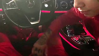 Genevieve Sinn Gives Intense Blowjob to Sevyan Hardens in Car - POV Tattooed Pornstar Action