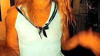 Blonde Slut Dancing