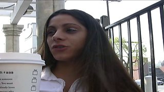 Sexy Latina model pulverizes her way to fame   horny XXX