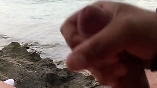 Young Solo Jerk at Lake