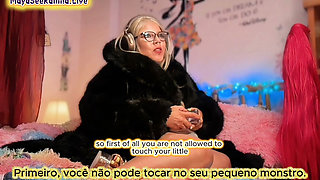 Steaming Hot JOI with Brazilian MILF BBW Goddess in Gold