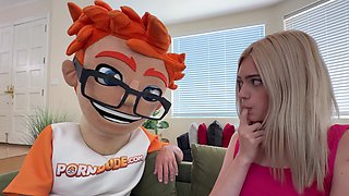 I gave Gracey Snow the ultimate quit vaping session big dick fingering standing doggy cumshot