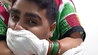 Gloved Handgag for Lazy Husband!