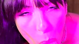 The Busty Naughty Brunette Gave Me a Perfect Wet Blowjob and Swallowed All My Cum