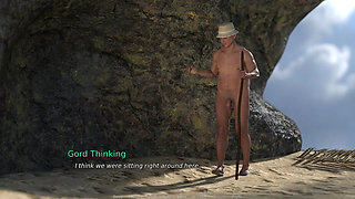 The East Block: Old Man Fucks Two Hot Girls on a Nudist Beach His Wife Almost Caught Him - Episode 35