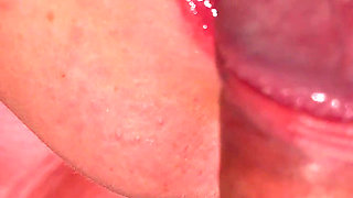 Asmr Blowjob Close up - Secretary Boss Love Pulsating Cum Mouth
