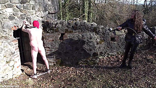 Flogged in Castle Ruins